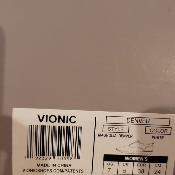 Vionic Magnolia Denver White Slip-On Sneaker NEW - Picture 6 of 7